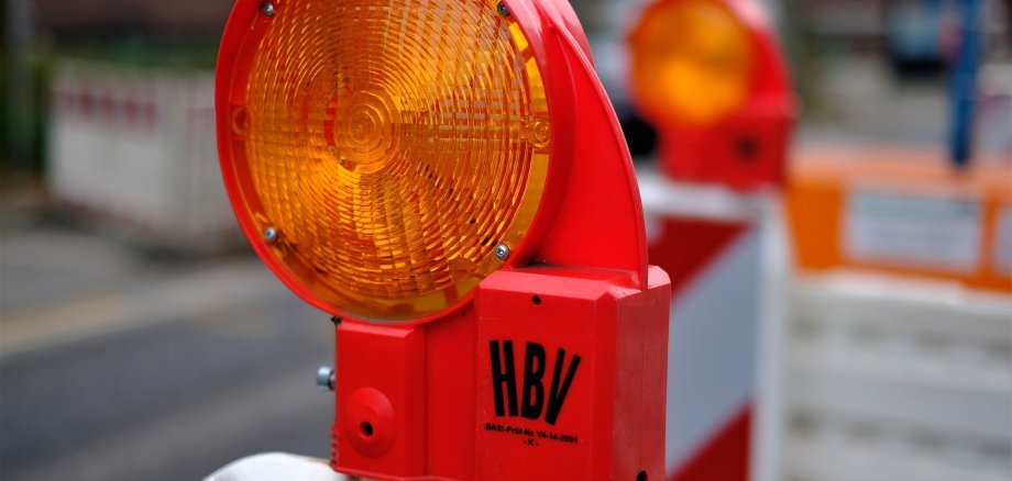 Baustellenlicht Bild eines Baustellenlichtes