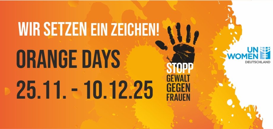 OrangeDays 2025 - Stoppt Gewalt gegen Frauen! OrangeDays 2025 - Stoppt Gewalt gegen Frauen. Vom 25.11.-10.12.2025. Wir setzen ein sichtbares Zeichen!